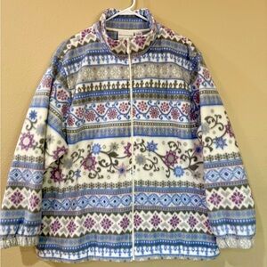 Alfred Dunner Women’s Full Zip Fleece Jacket Size 2X